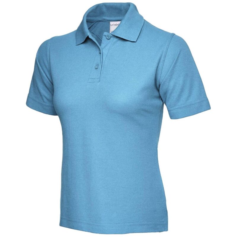 Uneek UC115 Ladies Ultra Cotton Poloshirt - Sky