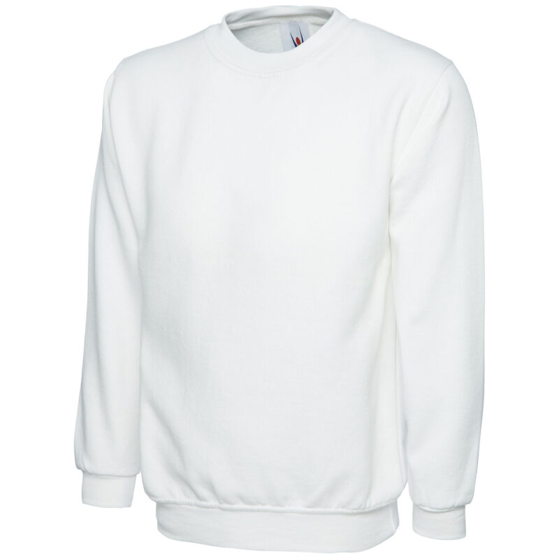 Uneek UC203 Classic Sweatshirt - White