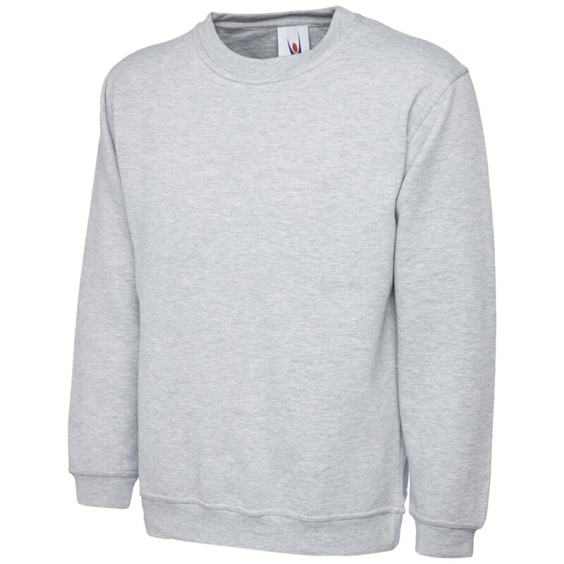 Uneek UC205 Olympic Sweatshirt - Heather Grey