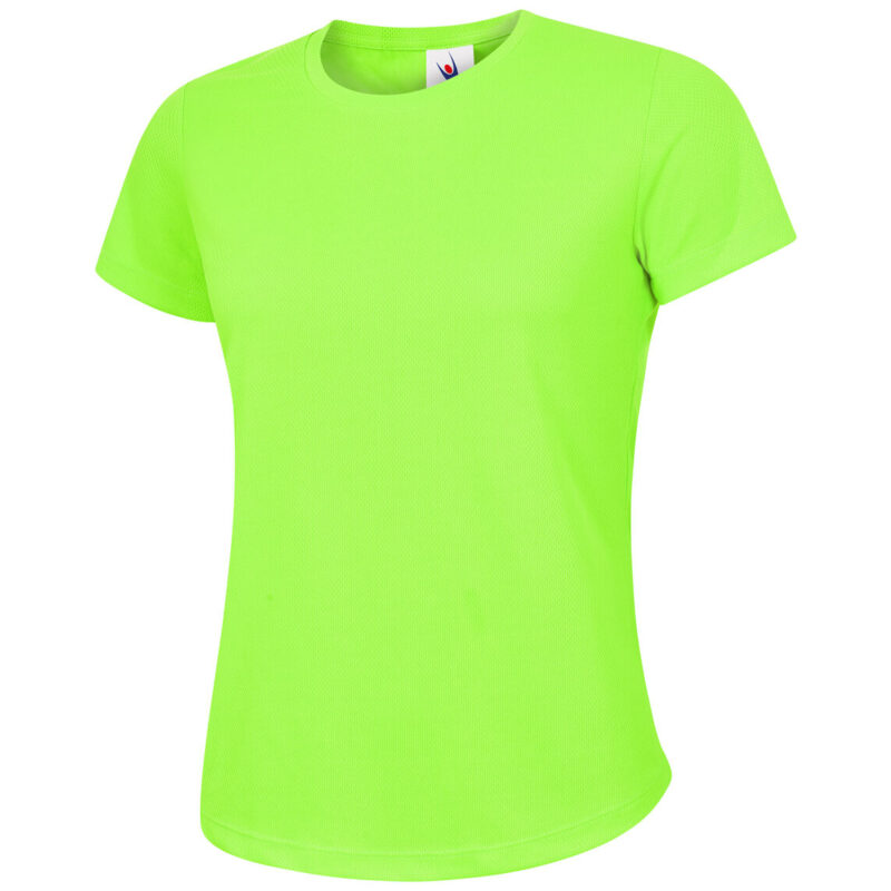 Uneek UC316 Ladies Ultra Cool T Shirt - Electric Green