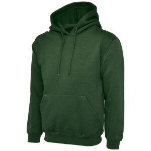 Uneek UC502 Classic Hooded Sweatshirt - Military Green