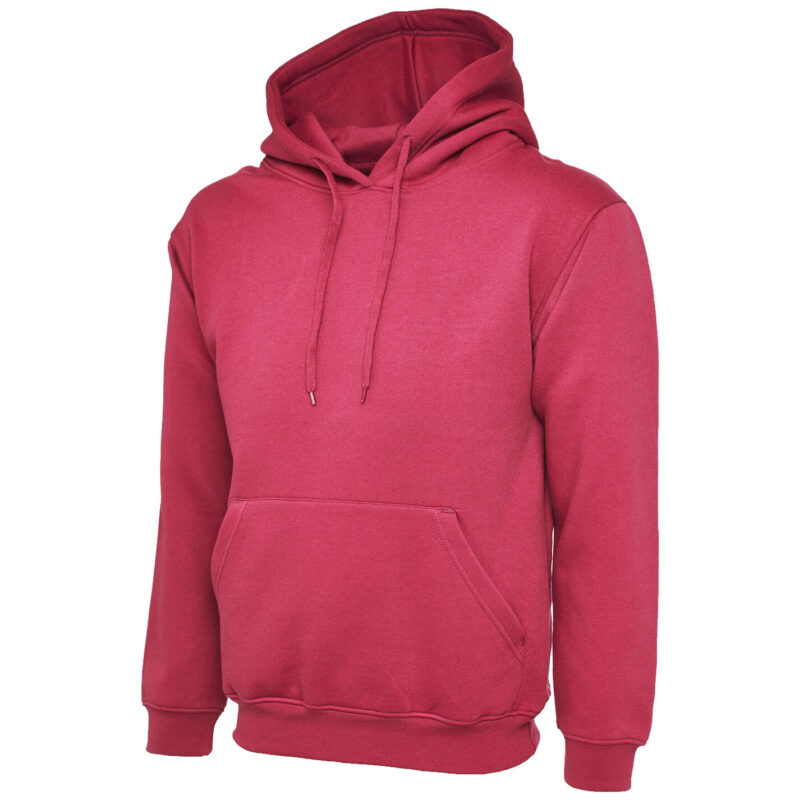 Uneek UC502 Classic Hooded Sweatshirt - Hot Pink