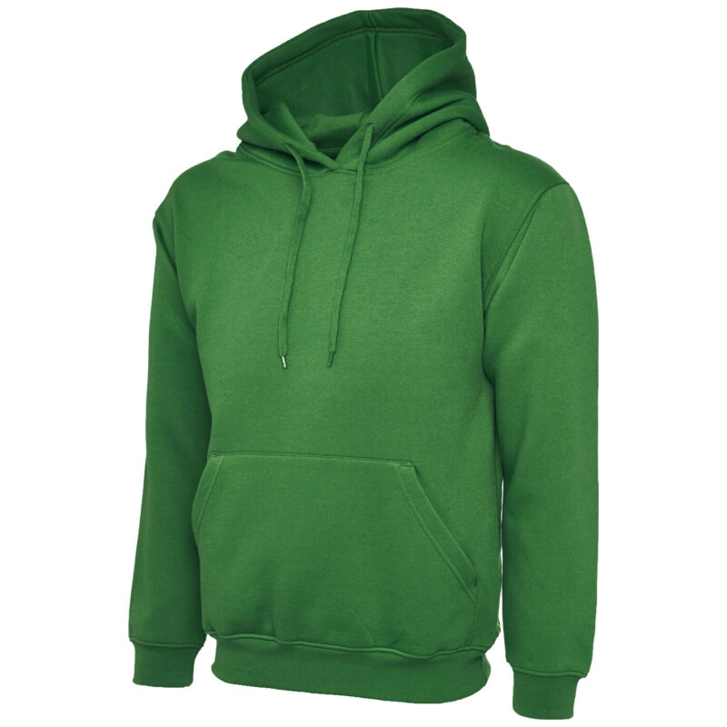 Uneek UC502 Classic Hooded Sweatshirt - Kelly Green