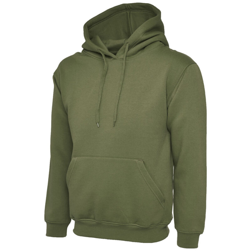 Uneek UC502 Classic Hooded Sweatshirt - Olive