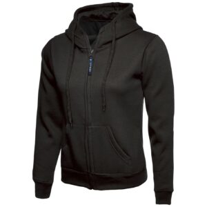 Uneek UC505 Ladies Classic Full Zip Hooded Sweatshirt - Pink