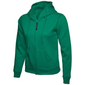 Uneek UC505 Ladies Classic Full Zip Hooded Sweatshirt - Pink