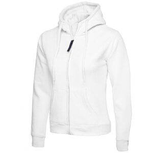 Uneek UC505 Ladies Classic Full Zip Hooded Sweatshirt - Pink