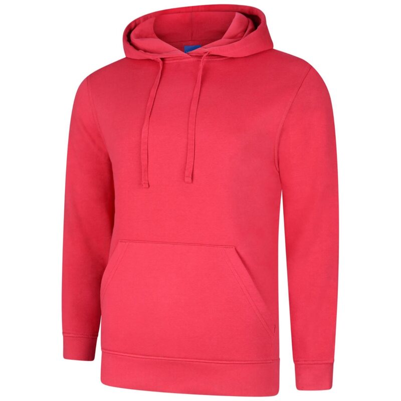 Uneek UC509 Deluxe Hooded Sweatshirt - Cranberry