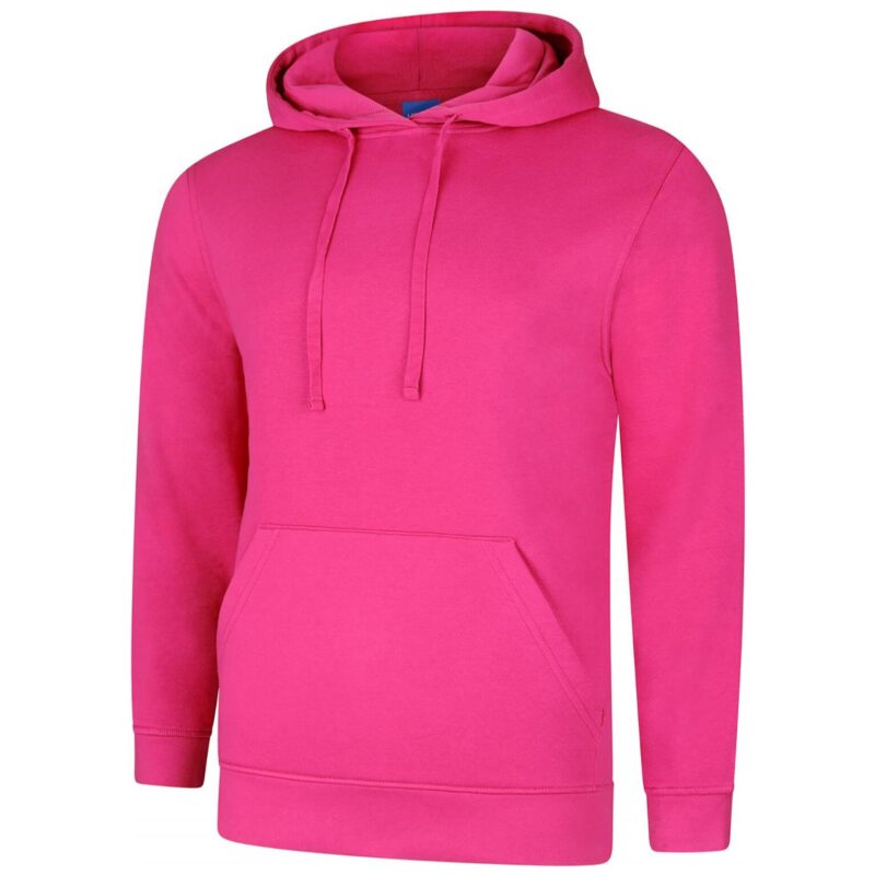 Uneek UC509 Deluxe Hooded Sweatshirt - Hot Pink