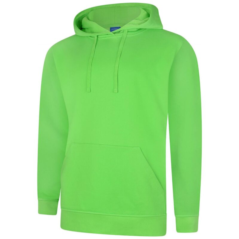Uneek UC509 Deluxe Hooded Sweatshirt - Lime