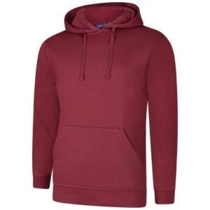 Uneek UC509 Deluxe Hooded Sweatshirt - Sizzling Red