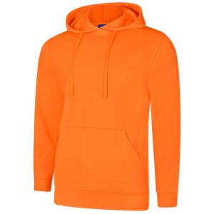 Uneek UC509 Deluxe Hooded Sweatshirt - Sizzling Red