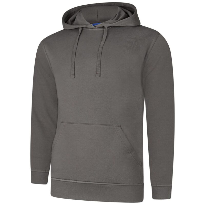 Uneek UC509 Deluxe Hooded Sweatshirt - Steel Grey