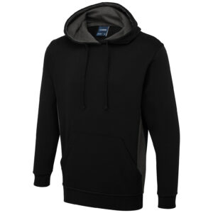 Uneek UC517 Two Tone Hooded Sweatshirt - Navy/Red