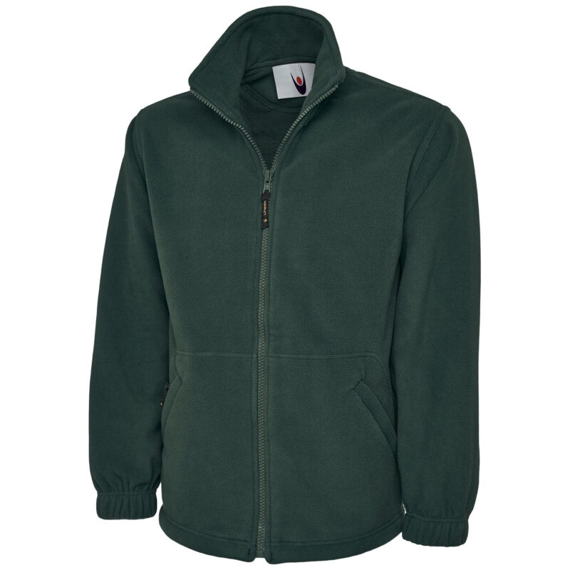 Uneek UC604 Classic Full Zip Micro Fleece Jacket - Bottle Green