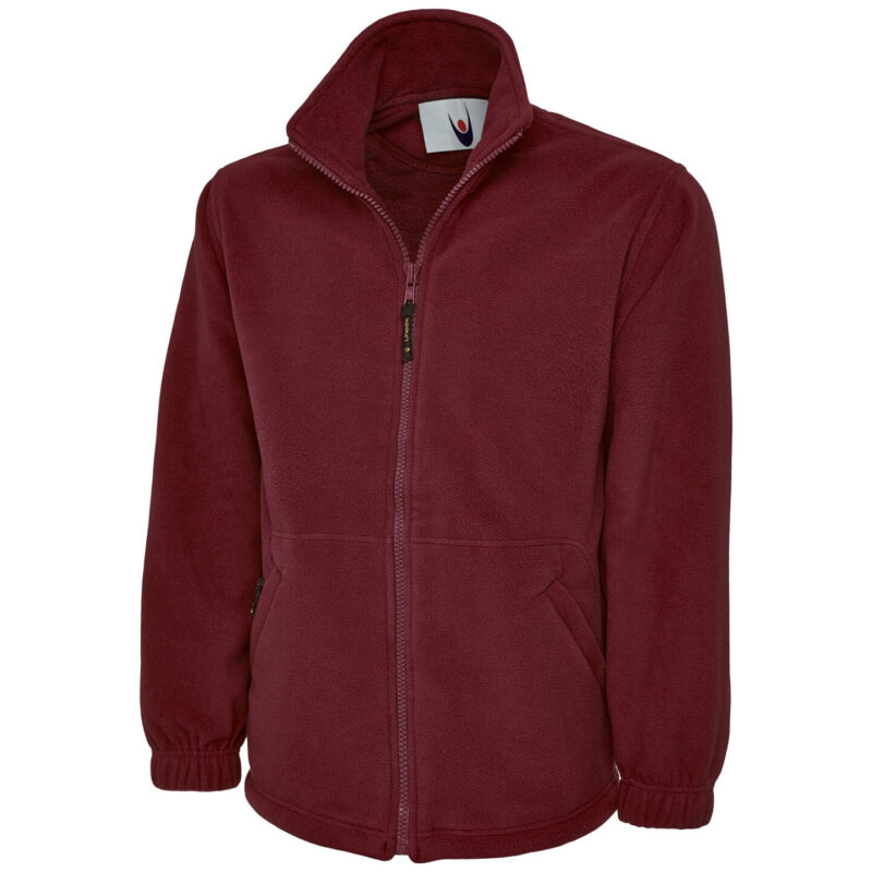 Uneek UC604 Classic Full Zip Micro Fleece Jacket - Maroon