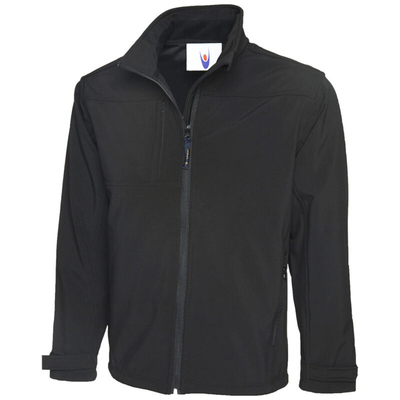 Uneek UC611 Premium Full Zip Soft Shell Jacket - Black