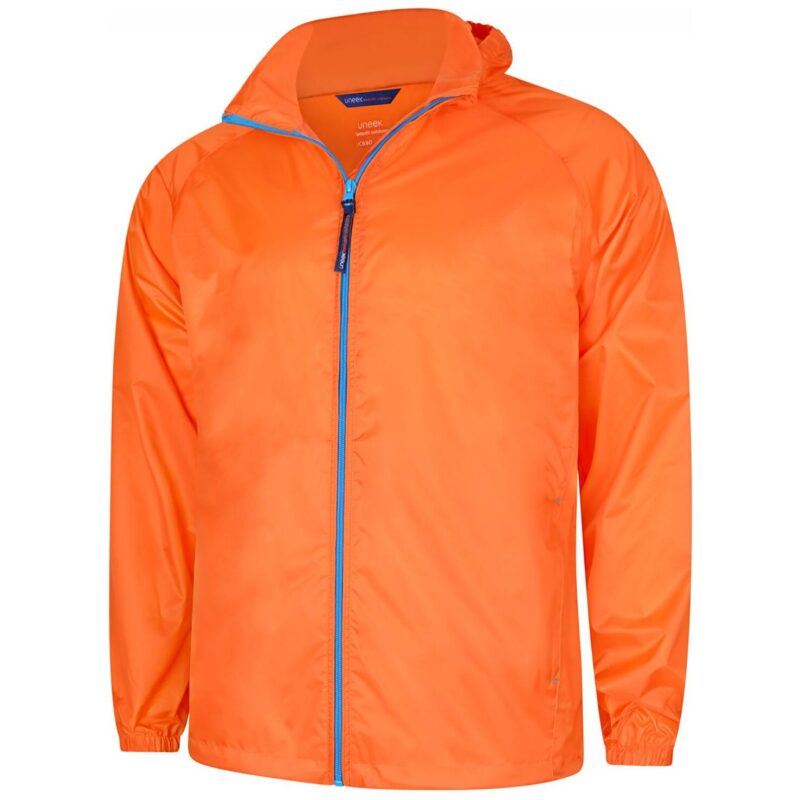 Uneek UC630 Active Jacket - Fiery Orange/Surf Blue