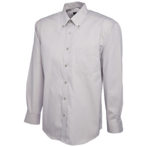 Uneek UC701 Mens Pinpoint Oxford Full Sleeve Shirt - Black
