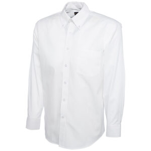 Uneek UC701 Mens Pinpoint Oxford Full Sleeve Shirt - Black