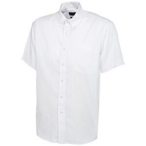 Uneek UC702 Mens Pinpoint Oxford Half Sleeve Shirt - Charcoal