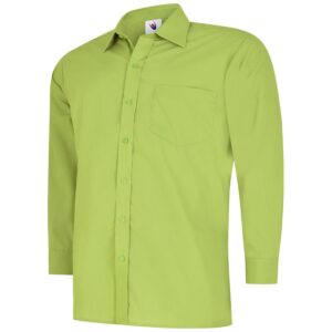 Uneek UC709 Mens Poplin Full Sleeve Shirt - Pink