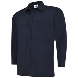 Uneek UC709 Mens Poplin Full Sleeve Shirt - Pink