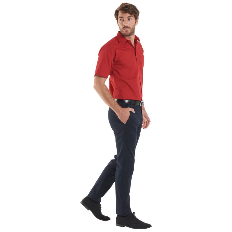 Uneek UC710 Mens Poplin Half Sleeve Shirt