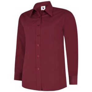 Uneek UC711 Ladies Poplin Full Sleeve Shirt - Lime
