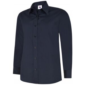 Uneek UC711 Ladies Poplin Full Sleeve Shirt - Lime