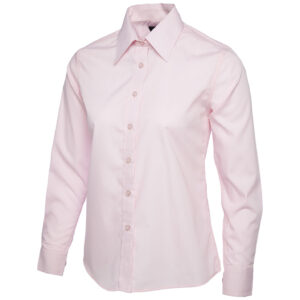 Uneek UC711 Ladies Poplin Full Sleeve Shirt - Lime