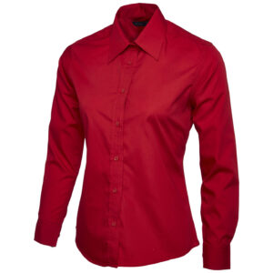 Uneek UC711 Ladies Poplin Full Sleeve Shirt - Lime