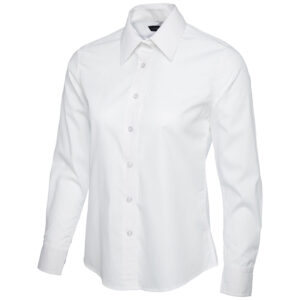 Uneek UC711 Ladies Poplin Full Sleeve Shirt - Lime