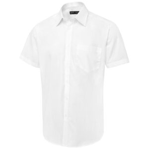 Uneek UC714 Men's Short Sleeve Poplin Shirt - Mid Blue