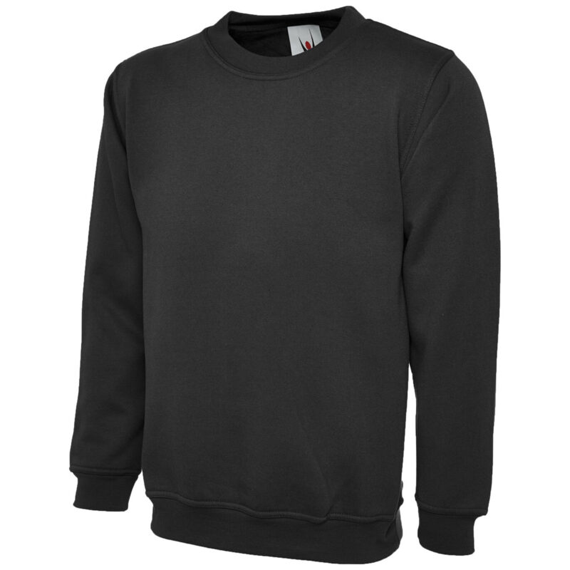 Uneek UX7 The UX Children's Sweatshirt - Black