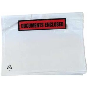 documents enclosed printed clear wallet for a6 size