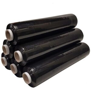 BRAWNY Black Pallet Wrap Stretch Film - Standard Flush Core