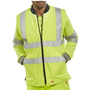 hi vis reversible body warmer