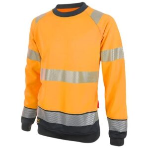 hi vis sweatshirt orange and black