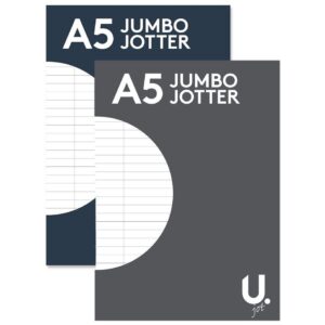 U. A5 Jumbo Jotter Tear Out Cardboard Backed Notepad