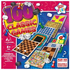 Kids Play 100 Classic Board Games 1-8 players Ages 5+
