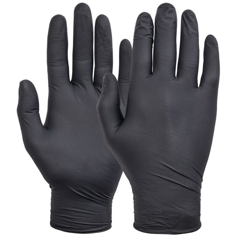 Black Nitrile Disposable Gloves - Medical Grade - Powder Free