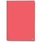 U.Stationery A4 Refill Ruled Pad Red Journal Planner Book Writing