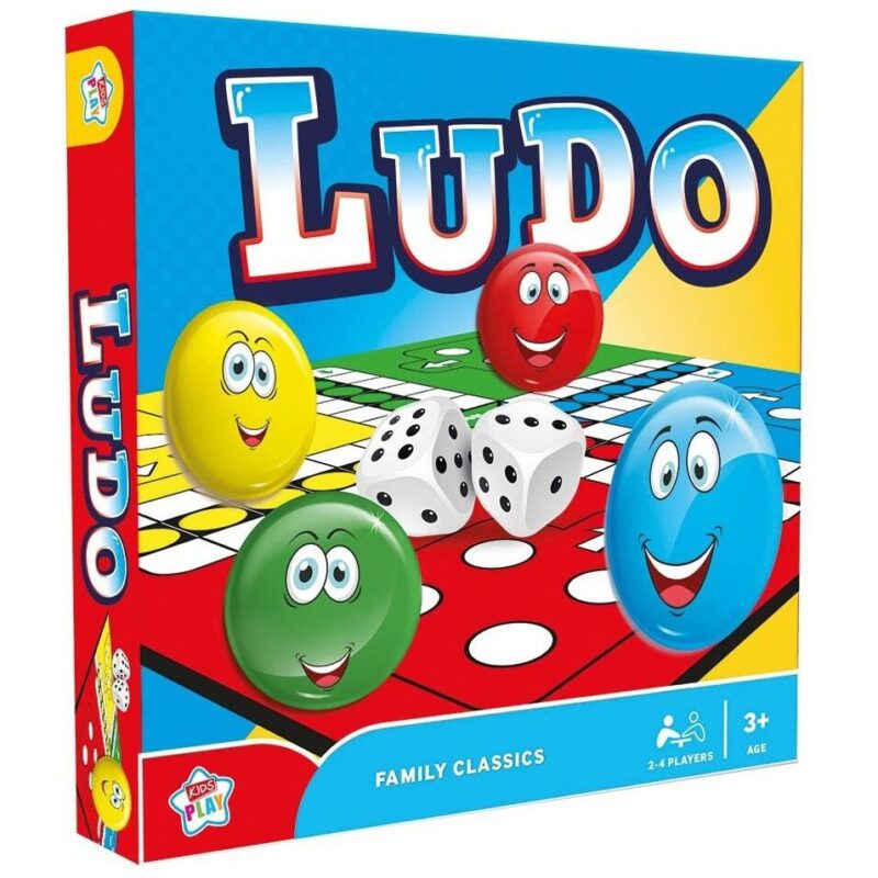Kids Play Ludo Classic Boardgame Players 2-4 Ages 3+