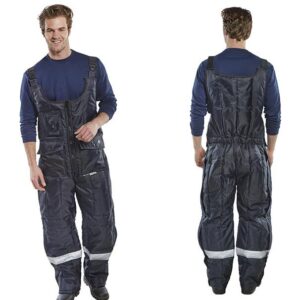 click freezerwear bib trousers in navy