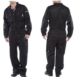 click premium boilersuit in black