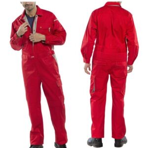 click premium boilersuit in red