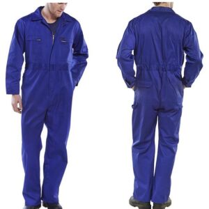 click workwear heavy duty boiler suit in royal blue