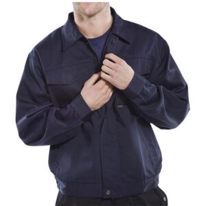click workwear heavy duty drivers jacket in navy