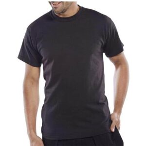 click workwear heavyweight tshirt in black